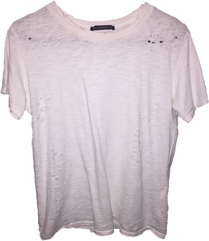 Rippedwhitetshirt - Blouse Clipart (729x972), Png Download