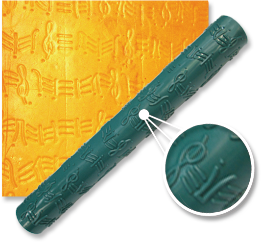 Rodillo Plastico Notas Musicales Código - Rodillo Notas Musicales Clipart (600x600), Png Download