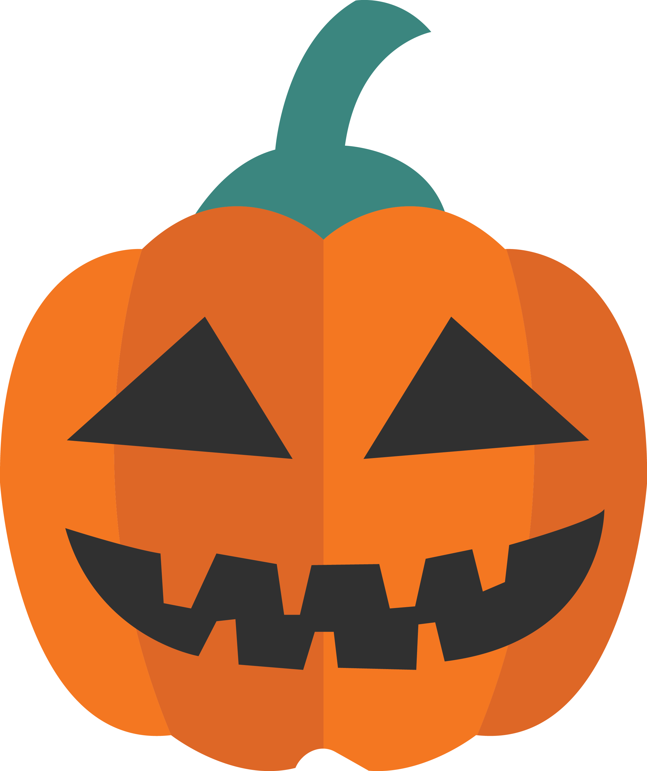 Pumpkin Halloween - Parola Nella Zucca Vodafone Clipart (2248x2678), Png Download