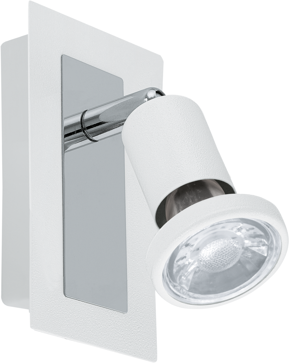 Sarria Led Wall Mounted Spotlight White, Chrome Clipart (979x1230), Png Download