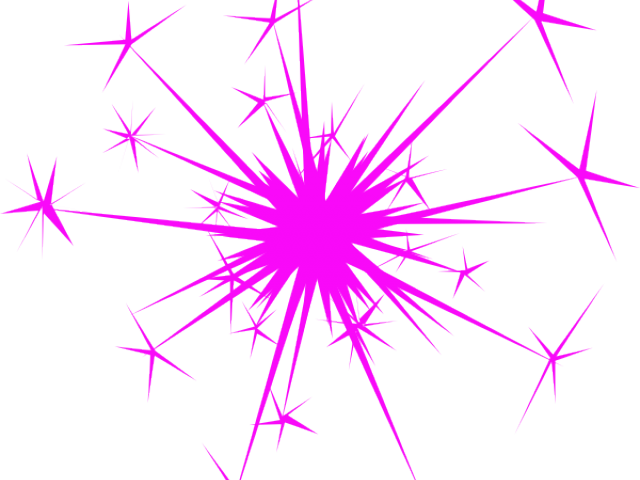 Glitter Clipart Pink Glitter - Sparkler Clip Art Transparent - Png Download (640x480), Png Download