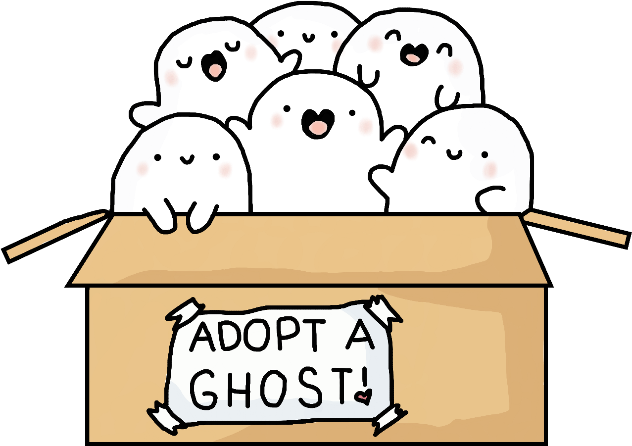 Cute Clipart Ghost - Kawaii Cute Ghost Clipart - Png Download (1465x1024), Png Download