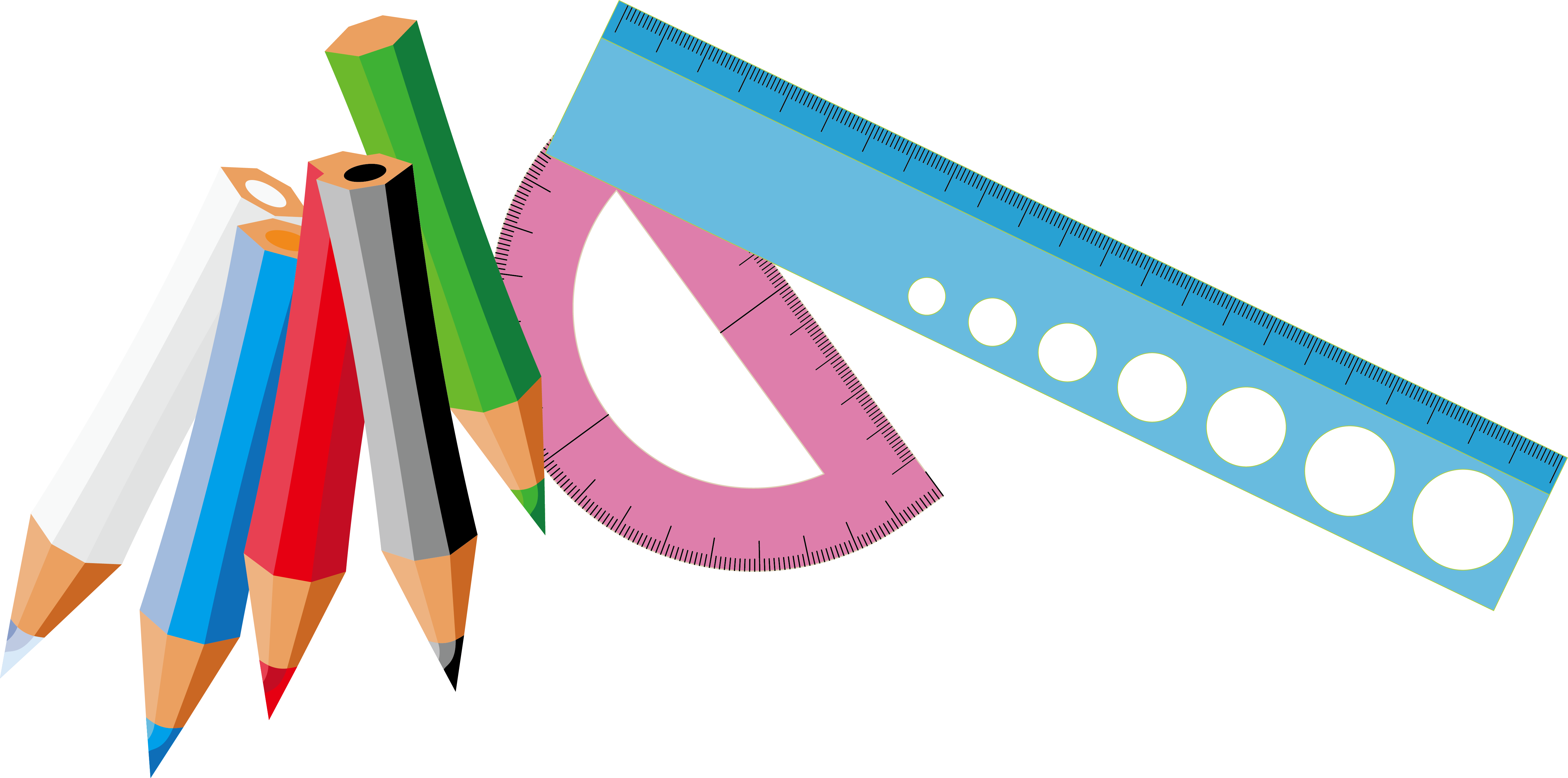 Clipart Pen School Supply - Школьніе Принадлежности Фото - Png Download (5356x2658), Png Download