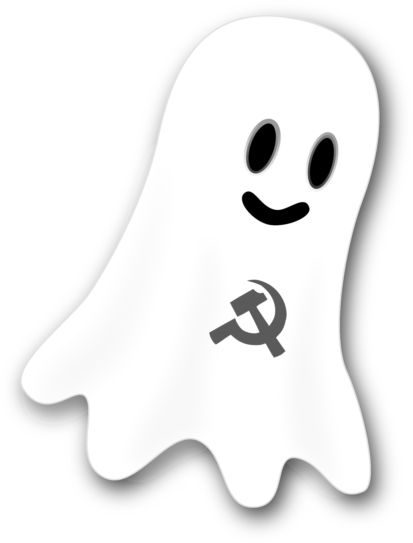 Communism Ghost , Png Download - Ghost Clipart (1346x1769), Png Download
