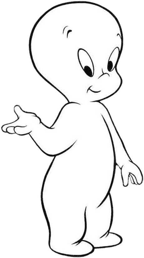Casper The Friendly Ghost - Casper The Friendly Ghost Png Clipart (600x841), Png Download