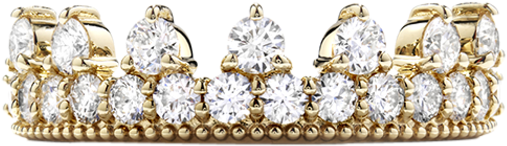 Queen Sticker - Gold Diamond Crown Png Clipart (1024x1024), Png Download