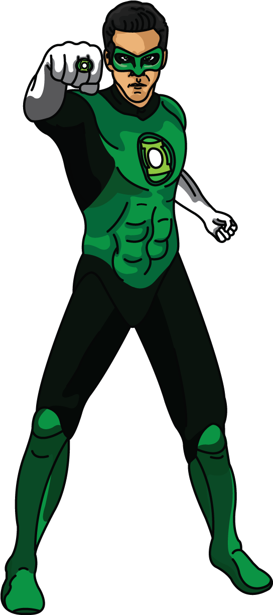 Green Drawing Lantern - Green Lantern Cartoon Drawing Clipart (720x1280), Png Download