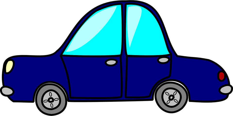 Cartoon Car Png - Blue Toy Car Clipart Png Transparent Png (960x480), Png Download