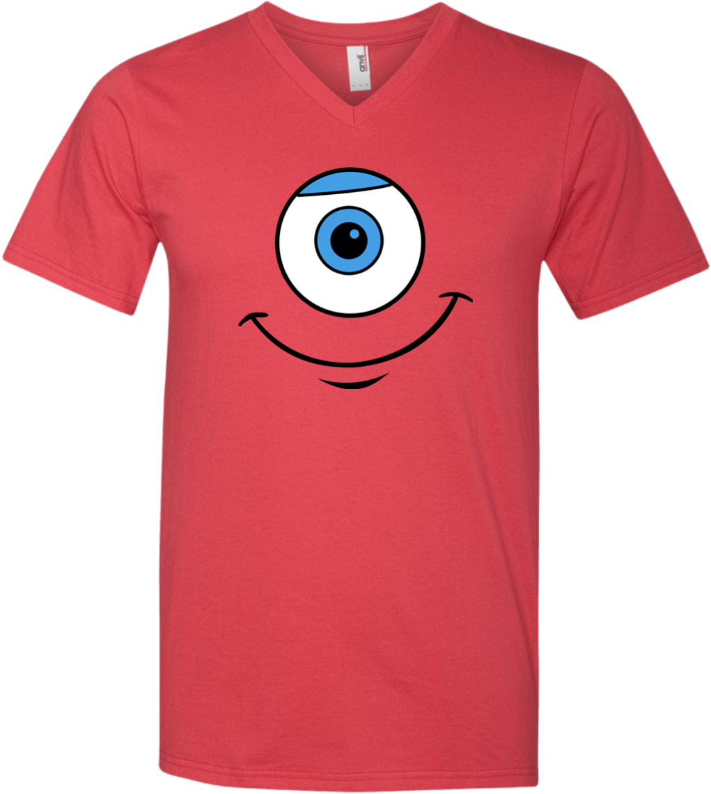 Disney Monsters Inc Eye Smile Graphic Anvil - Shirt Clipart (1155x1155), Png Download