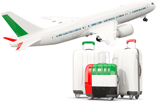 Luggage With Airplane Png Clipart (640x480), Png Download