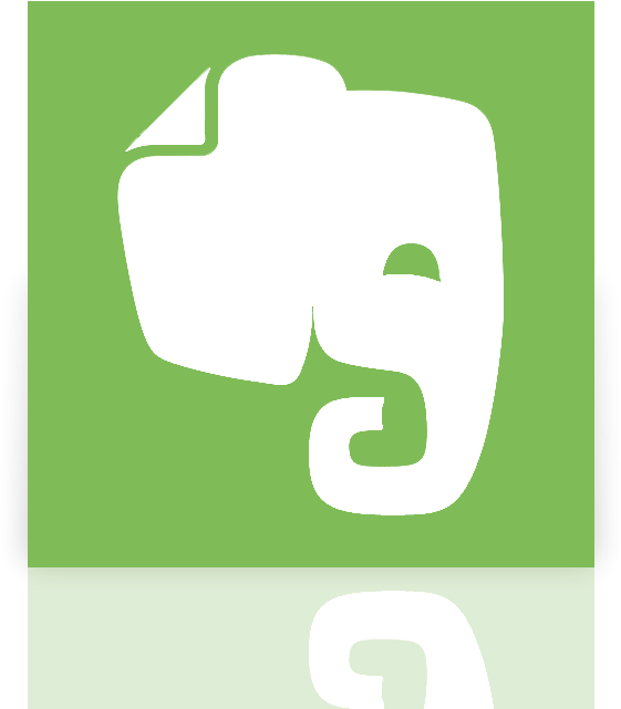 Evernote, Mirror Icon - Evernote Icon Clipart (640x640), Png Download