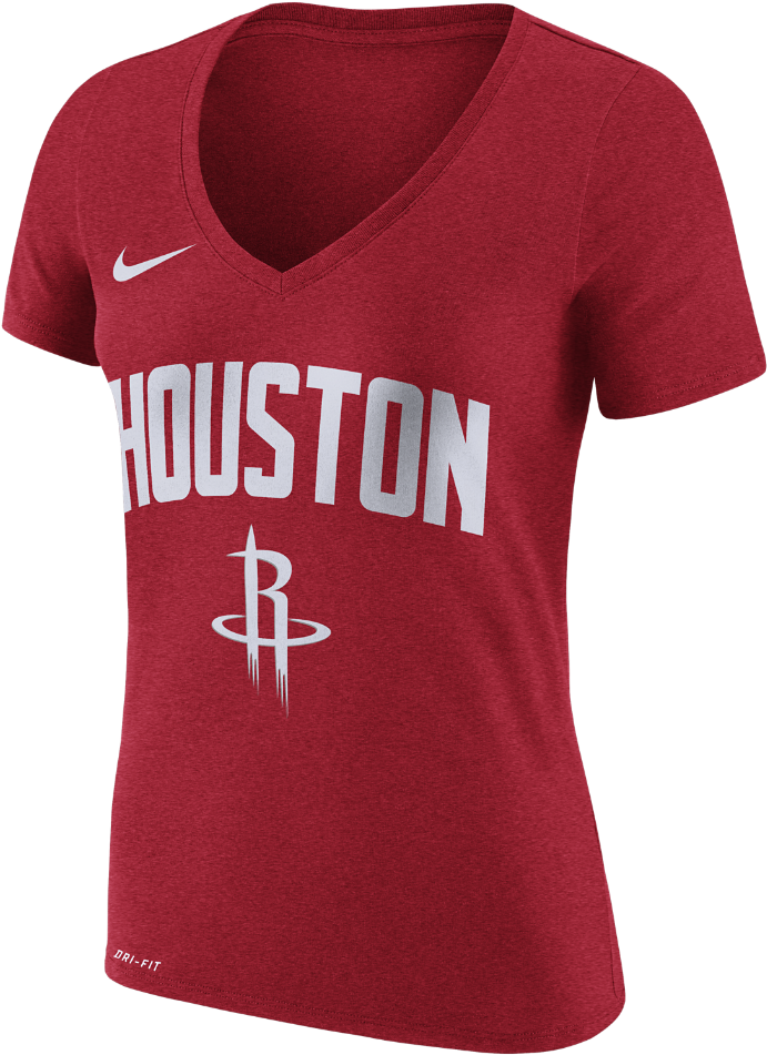 Houston Rockets Nike Dry Women's Nba T-shirt Size - Sports Jersey Clipart (1000x1000), Png Download