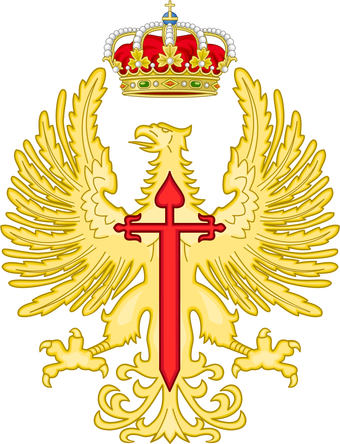 Balearic Islands Coat Of Arms Clipart (1200x1537), Png Download
