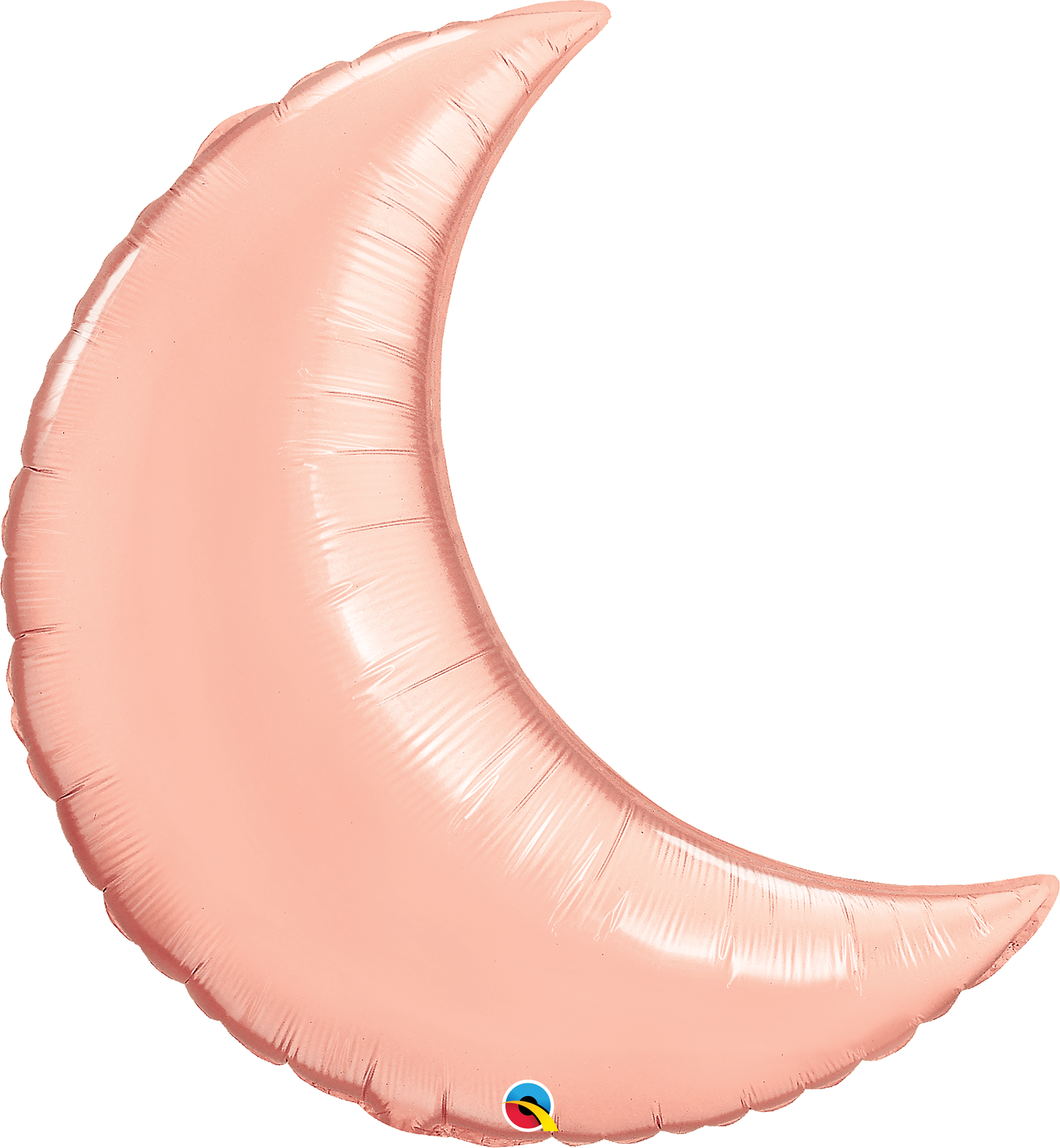 35" Rose Gold Moon Foil Balloon - Crescent Moon Shape Clipart (2108x2284), Png Download