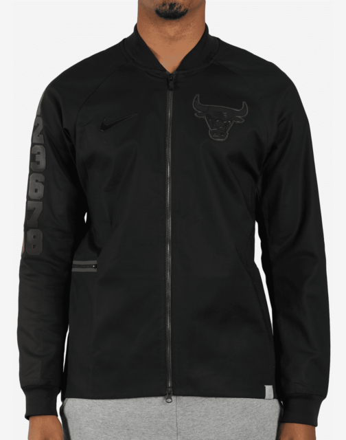 Nike Men's Modern Varsity Jacket Black Size Small S - Nike Clipart (504x640), Png Download