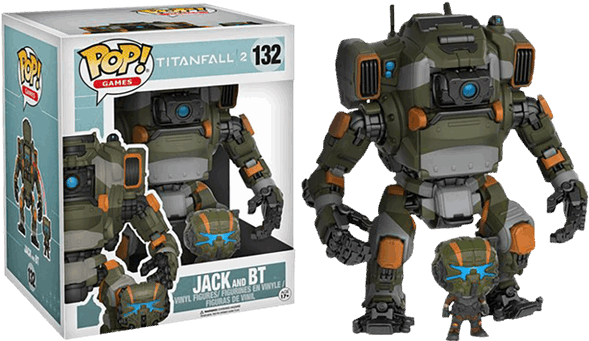 Jack & Bt 6” Super Sized Pop Vinyl Figure - Funko Pop Titanfall Bt Clipart (600x600), Png Download