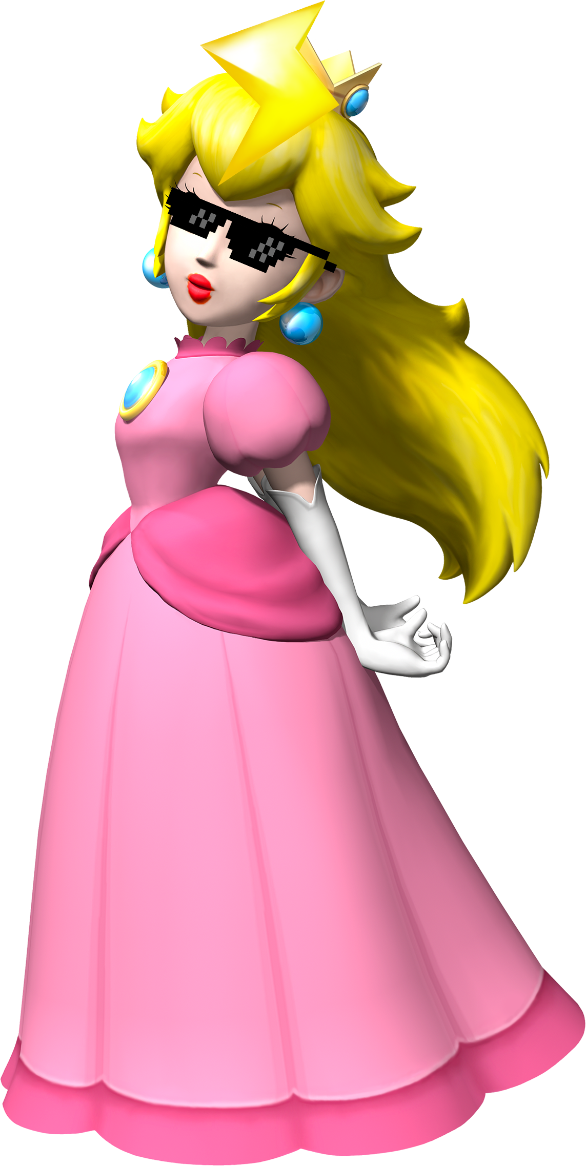 Princess Peach Clipart Fantendo - Peach Mario Kart - Png Download (1143x2275), Png Download