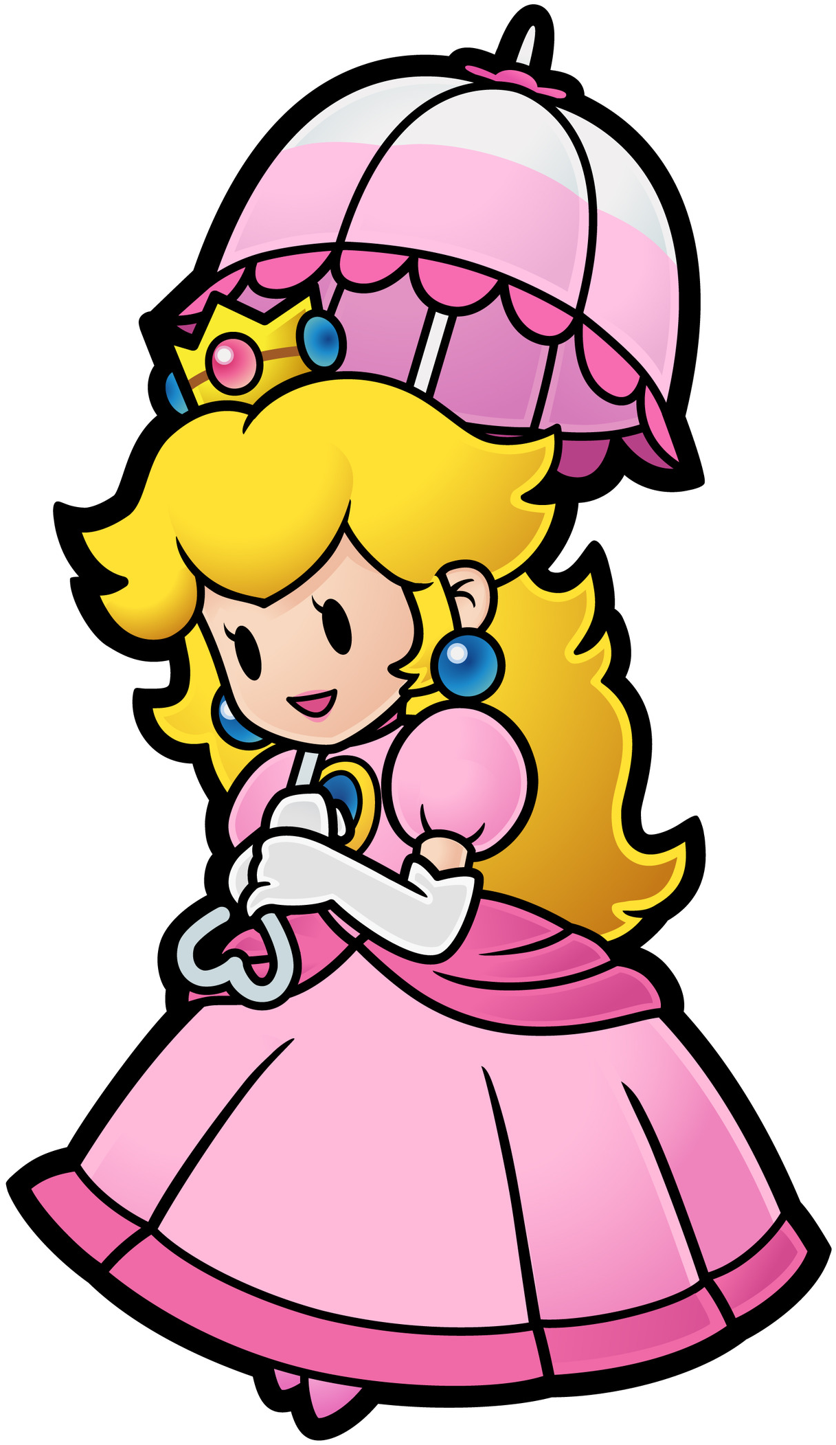 Mario Images Princess Peach Hd Wallpaper And Background - Paper Mario Princess Peach Clipart (1280x2224), Png Download