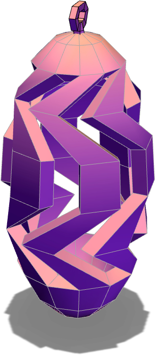 Low Poly Spiral Pinecone - Illustration Clipart (1024x768), Png Download