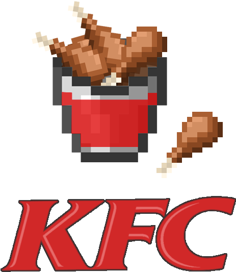 Simple Kfc Png Logo Free Transparent Png Logos This - Fried Chicken Minecraft Clipart (650x583), Png Download