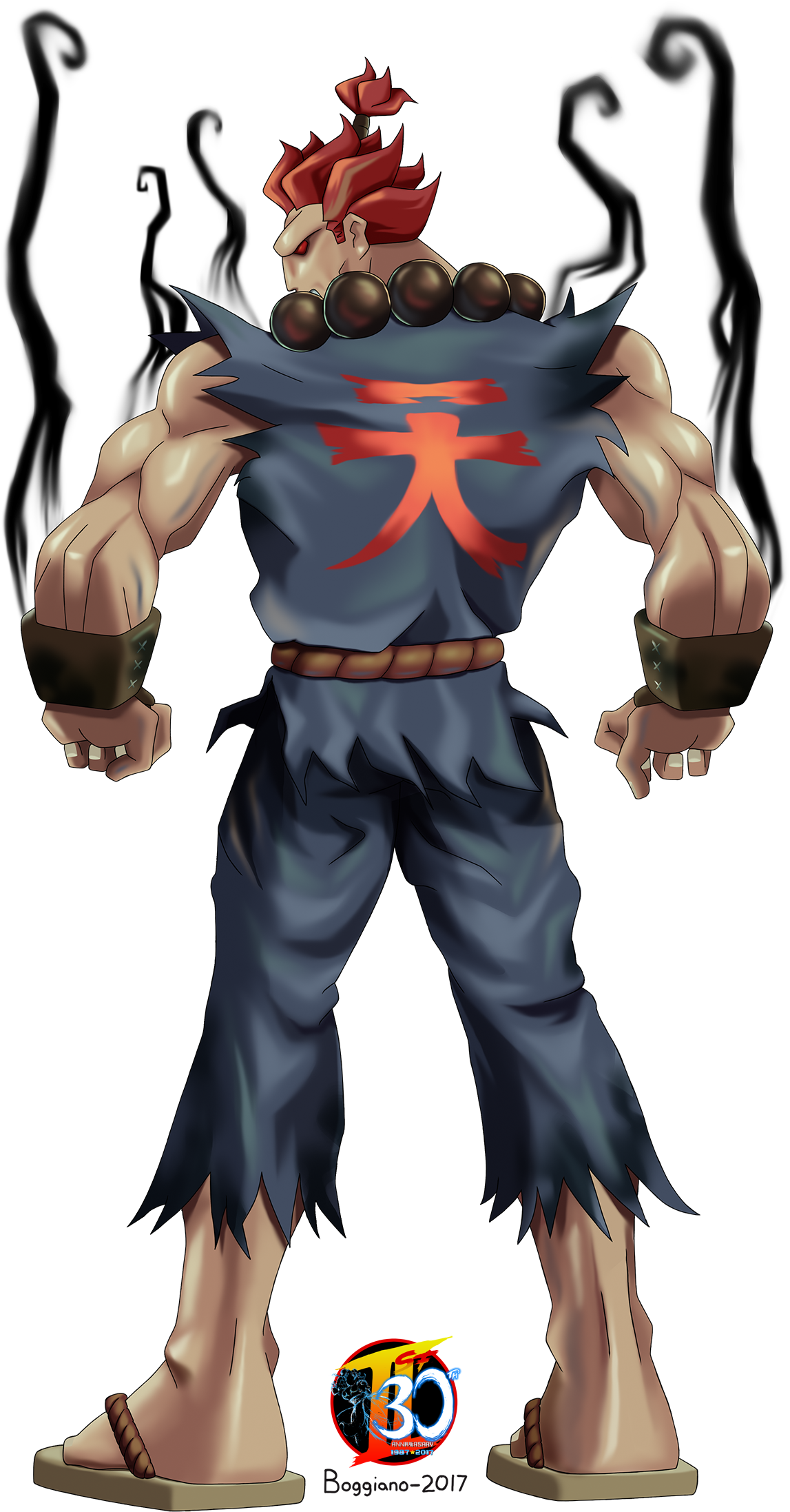 Our Street Fighter 30th Tribute - Akuma Street Fighter Bosses Clipart (1255x2266), Png Download