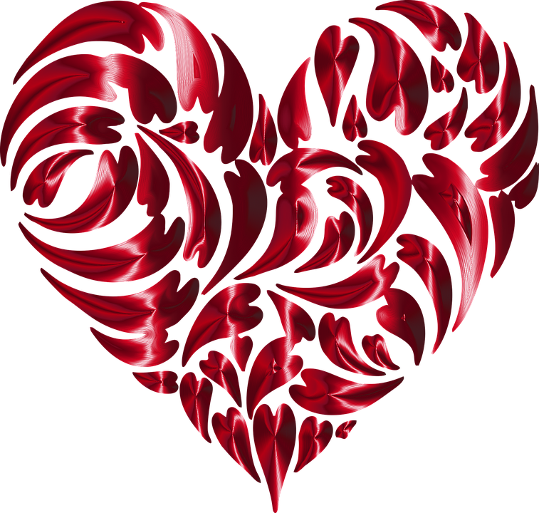 Fractal Abstract Png Photo1 - Abstract Heart Transparent Background Clipart (757x720), Png Download