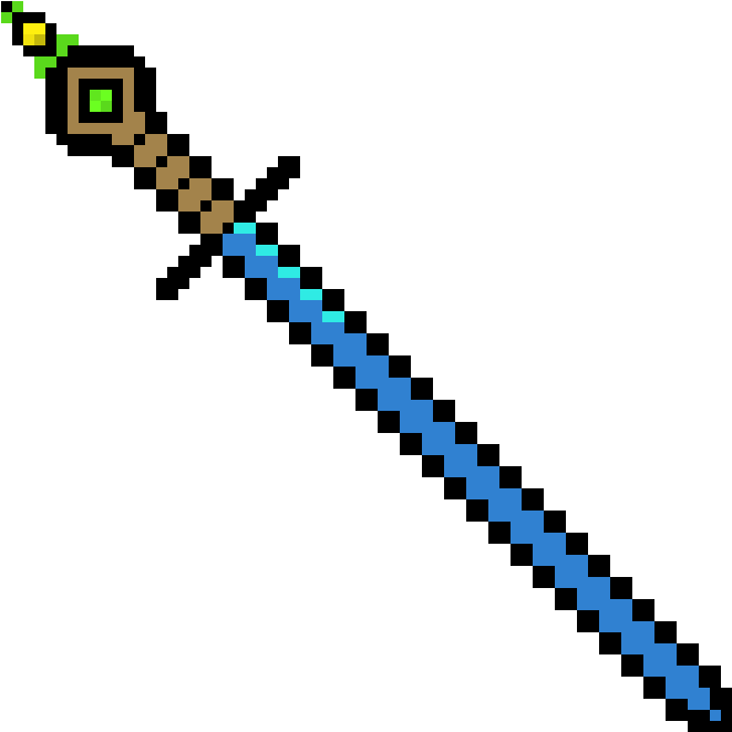 Master Sword - Minecraft Ak47 Clipart (940x800), Png Download