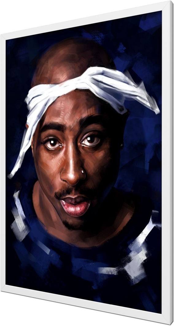 2pac - Displate Clipart (567x1059), Png Download