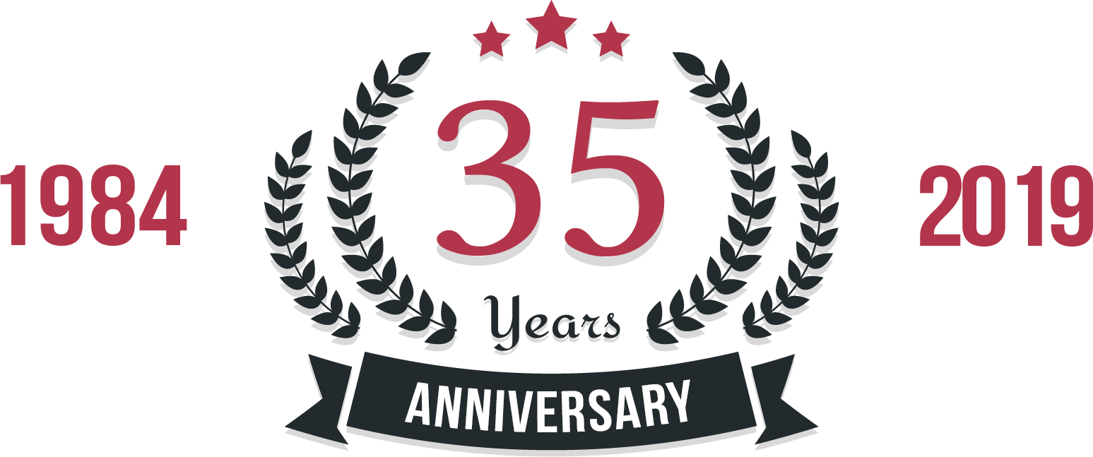 With 35 Years Of Experience, Premier Ink Systems Has - 25 Years Anniversary Gold Png Clipart (1547x647), Png Download
