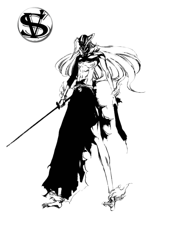 Ichigo Hollow Render Bleach Photo - Bleach Vasto Lorde Manga Clipart (698x1024), Png Download