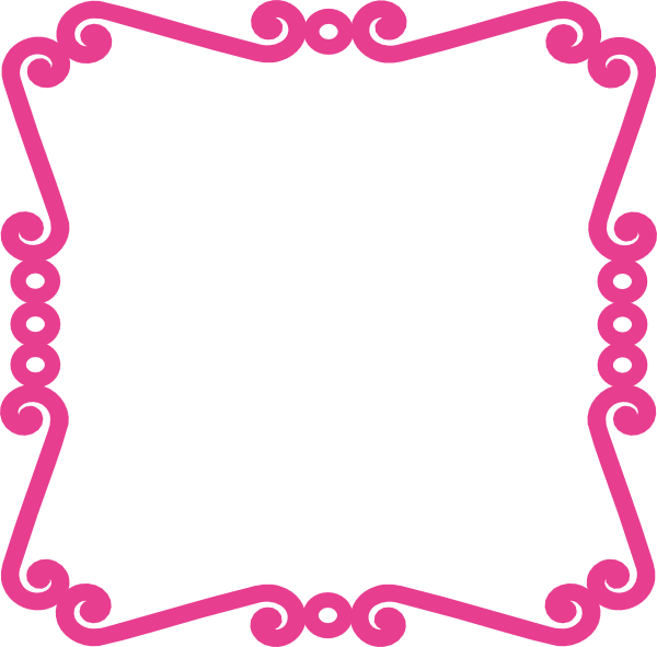 Pink Clip Art Frame - Png Download (600x591), Png Download