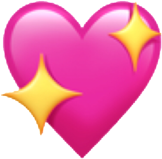 Ios Emoji Emoji Iphone Ios Heart Hearts Spin Edit Stic - Iphone Sparkle Heart Emoji Clipart (1024x742), Png Download
