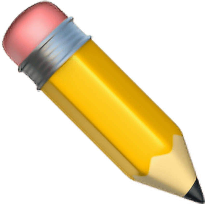 Free Png Download Iphone Pencil Emoji Png Images Background - Pencil Emoji Clipart (850x844), Png Download