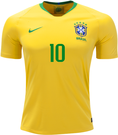 Brasil Youth Home Jersey 18/19 “neymar 10” - Nike Brazil Jersey 2018 Clipart (600x600), Png Download