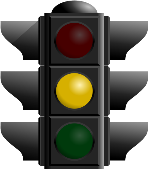 Traffic Light Yellow Dan 01 Png Images Clipart (540x600), Png Download