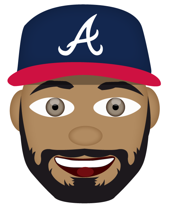 Atlanta Braves On Twitter - Atlanta Braves Logo Black Clipart (551x683), Png Download