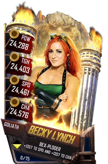 Beckylynch S4 20 Goliath - Finn Balor Wwe Supercard Clipart (456x720), Png Download