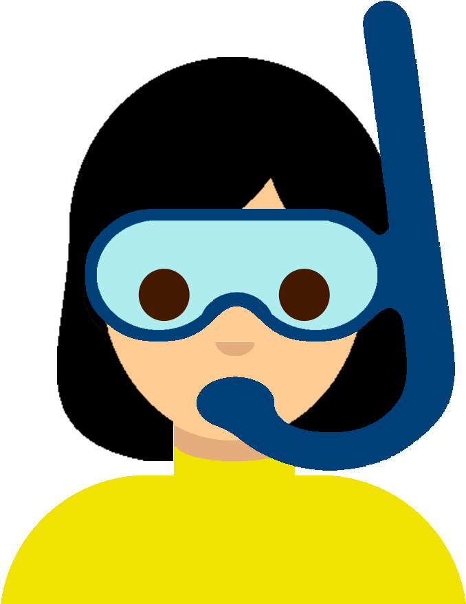Scubadiving Girl Emoji Scuba Diving Emoji Clipart Large Size Png