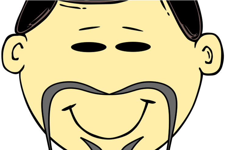 Chinese Man Cartoon Face - Chinese Drawings Of People Clipart (800x491), Png Download