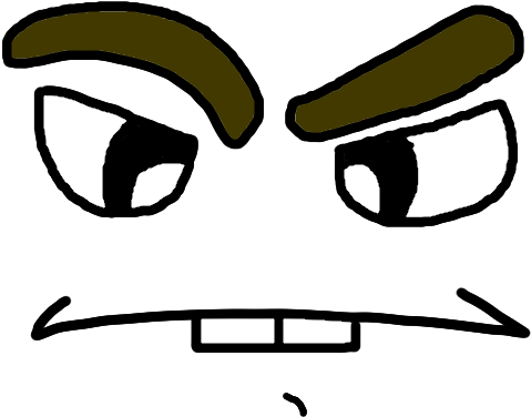 Confused Face Png - Png Confused Cartoon Face Clipart (800x800), Png Download