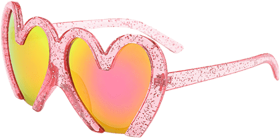 Uv Protection Heart Sunglasses Tutti Frutti - Occhiali Da Vista A Forma Di Cuore Clipart (558x744), Png Download