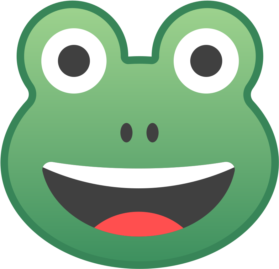 Security Cartoon Face Icon - Google Frog Emoji Clipart (1024x1024), Png Download