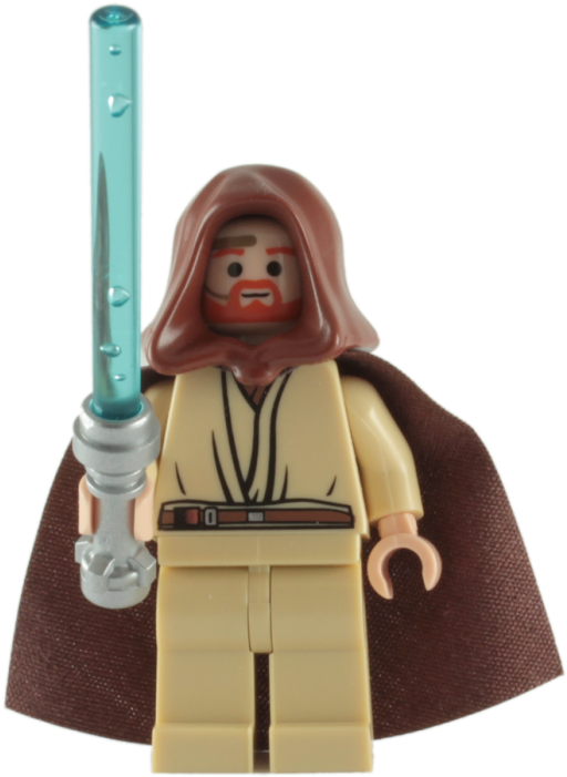 Buy Lego Obi-wan Kenobi Minifigure With Blue Lightsaber - Lego Obi Wan Kenobi Minifigure Clipart (700x700), Png Download