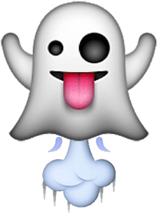 Emoji Sticker - Ghost Emoji Png Clipart (1024x1024), Png Download