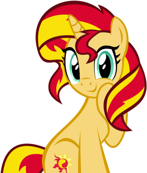 Lower Slave Of Kys's Avatar - Sunset Shimmer Pony Smile Clipart (529x600), Png Download