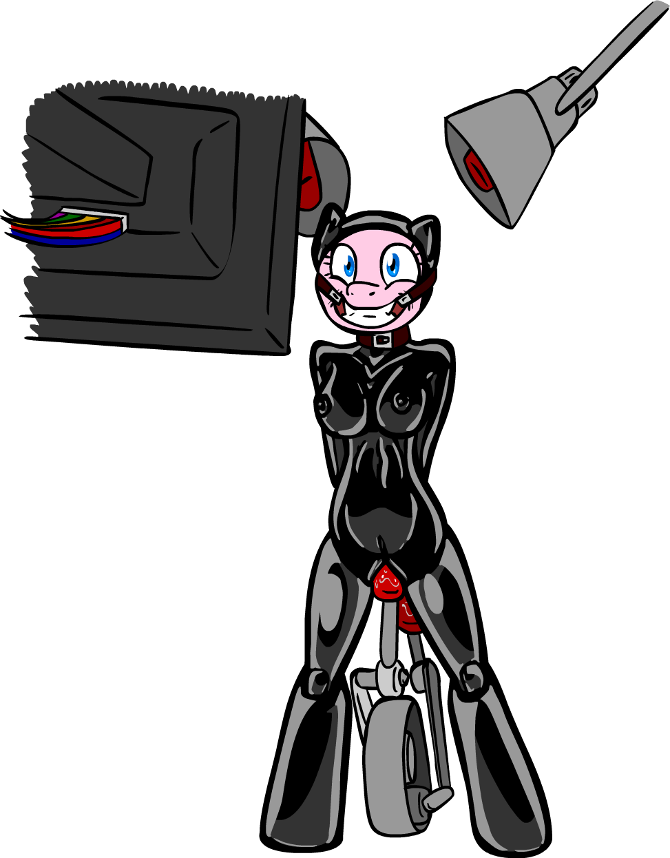 Shennanigma, Bdsm, Bondage, Brainwashing, Breasts, - Cartoon Clipart (973x1246), Png Download