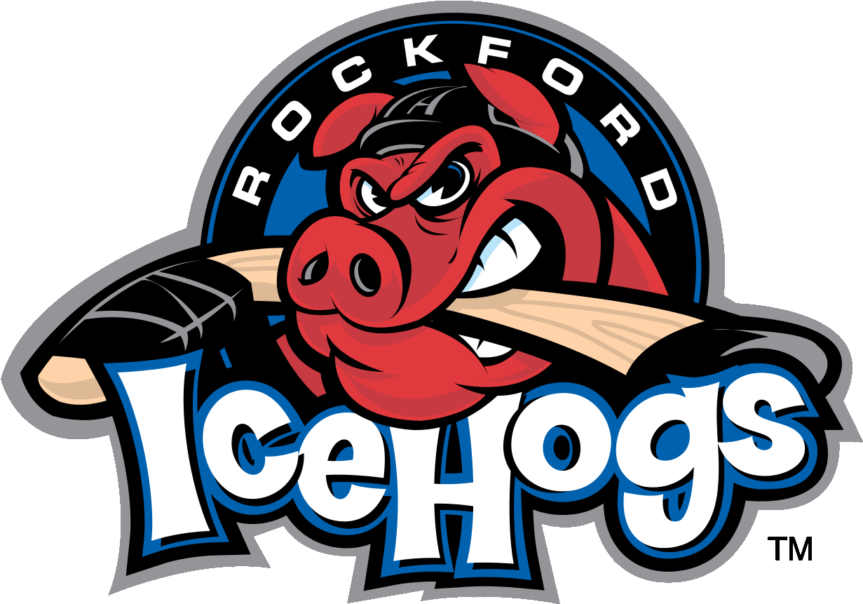 The Ahl's Team Rockford Icehogs Plays As The Top Minor - Rockford Icehogs Clipart (1920x1080), Png Download