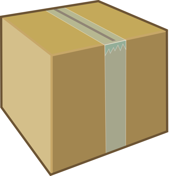 Cardboard Box Clipart - Png Download (570x595), Png Download