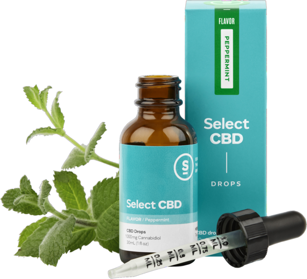 Select Cbd Peppermint Drops Clipart (600x546), Png Download