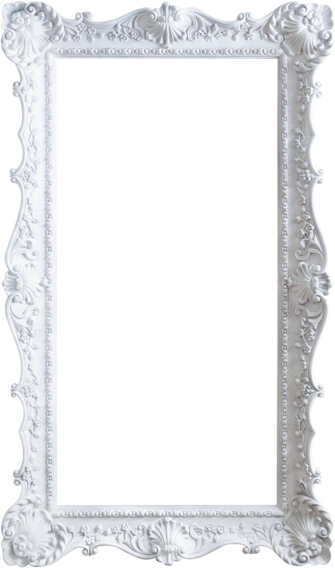Ornate Frame Png - Picture Frame Clipart (1282x2171), Png Download